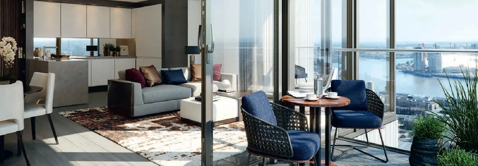 One Park Drive living room