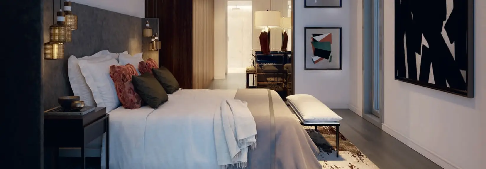 One Park Drive bedroom