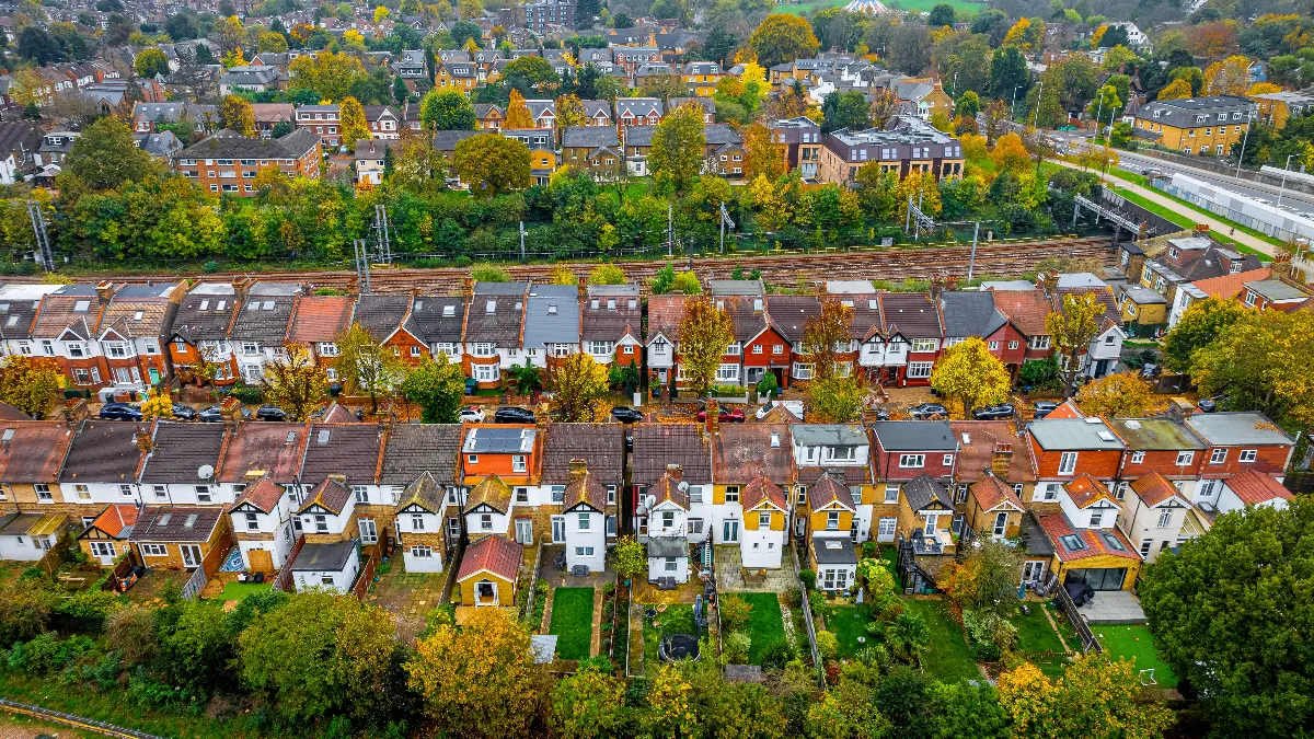 Aerial view of Ealing